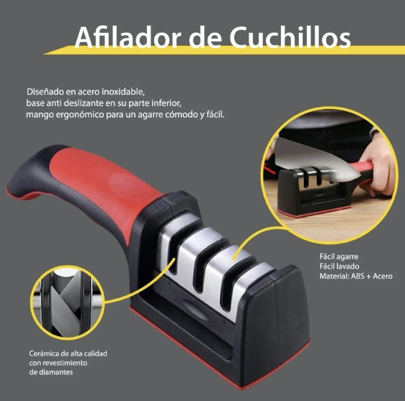 Afilador rápido de cuchillos y tijeras